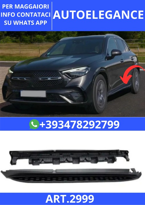 💫ART.2999 Pedane Laterali Mercedes GLC - GLC Coupe 2023+ X2 💫