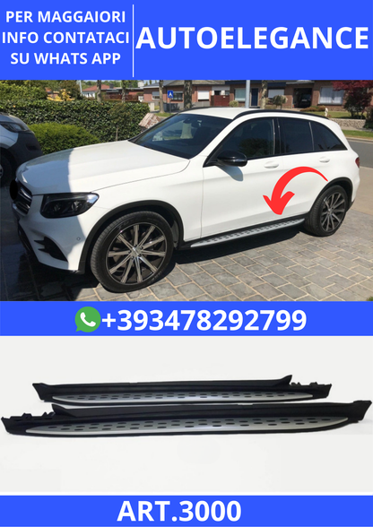 💫ART.3000 Pedane Laterali Mercedes-Benz GLC - GLC Coupe 2015-2023 💫