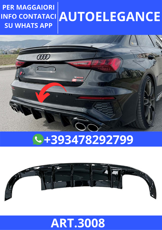 💫ART.3008 Diffusore S3/S Line V1 Audi A3 S 8Y SD 2020+💫