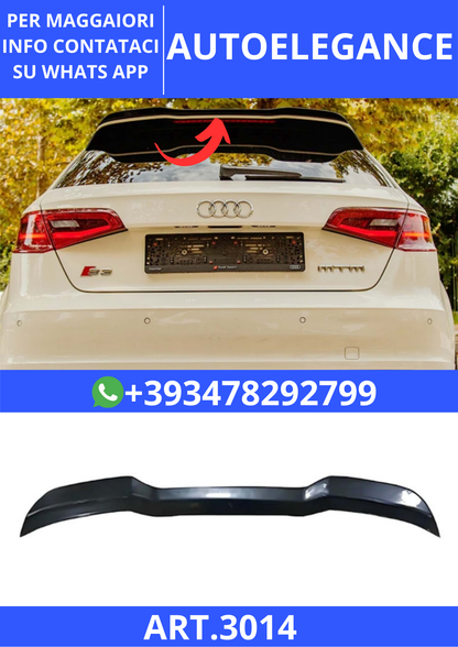 💫ART.3014 Spoiler S3/S Line Cap V1 Style Audi A3 S 8V FL SB 2017+💫