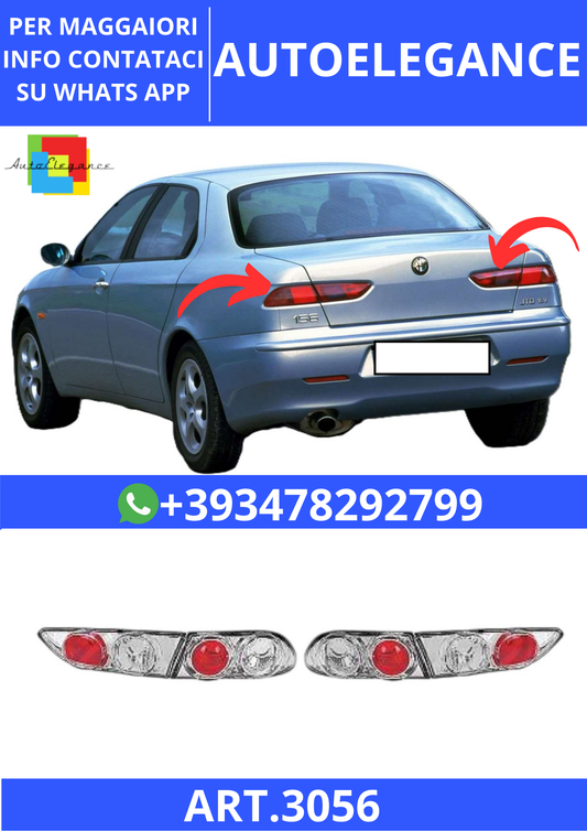 💫ART.3056 Set Fari Posteriori (sinistra e destra) Alfa Romeo 156 97-03💫