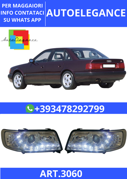 💫ART.3060 Set Fari Anteriori (DRAGON-LIGHTS) per Audi 100 90-94💫