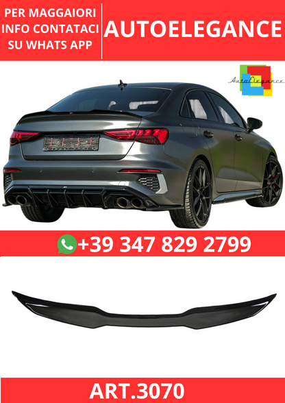 💫ART.3070 AUDI A3/A3 SPOILERS-Line/S3/RS3 8Y ( Sedan ) 2020-2024💫