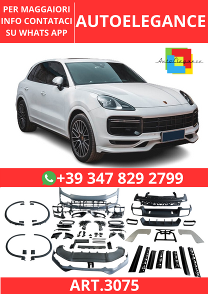 💫ART.3075 Bodykit adatto per Porsche Cayenne 9Y0.1 2018-2023 Look Turbo💫