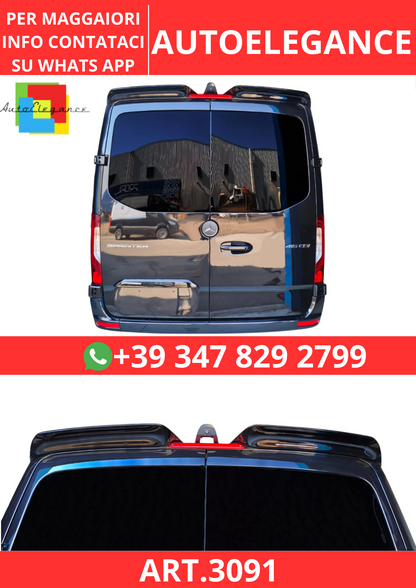 💫ART.3091 Spoiler Tetto Barn Doors M Sprinter H1 Mk2-Mk3 / VW Crafter H1 Mk1💫