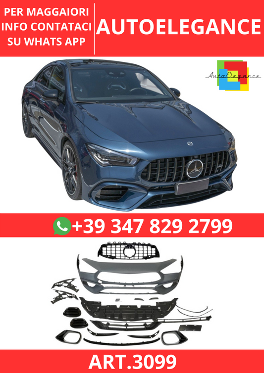 💫ART.3099 Paraurti Anteriore Mercedes W118 / C118 CLA Look A45💫