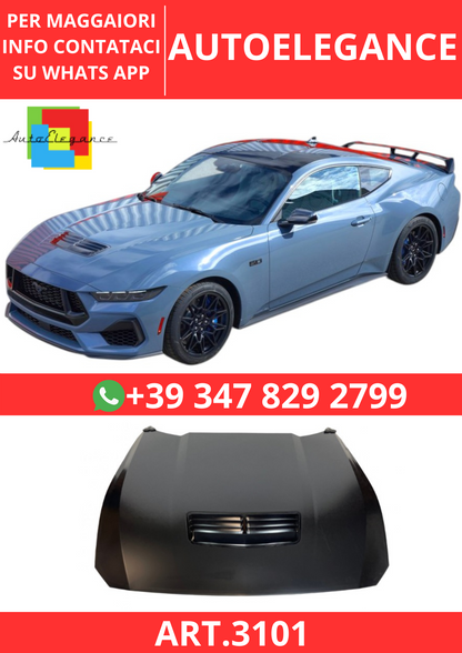 💫ART.3101 Cofano Ford Mustang Look GT500 2024 Alluminio💫