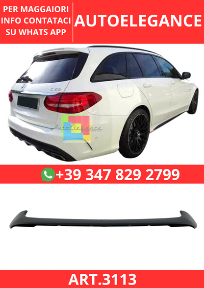 💫ART.3113 Spoiler Mercedes W205 SW Look AMG Nero lucido💫