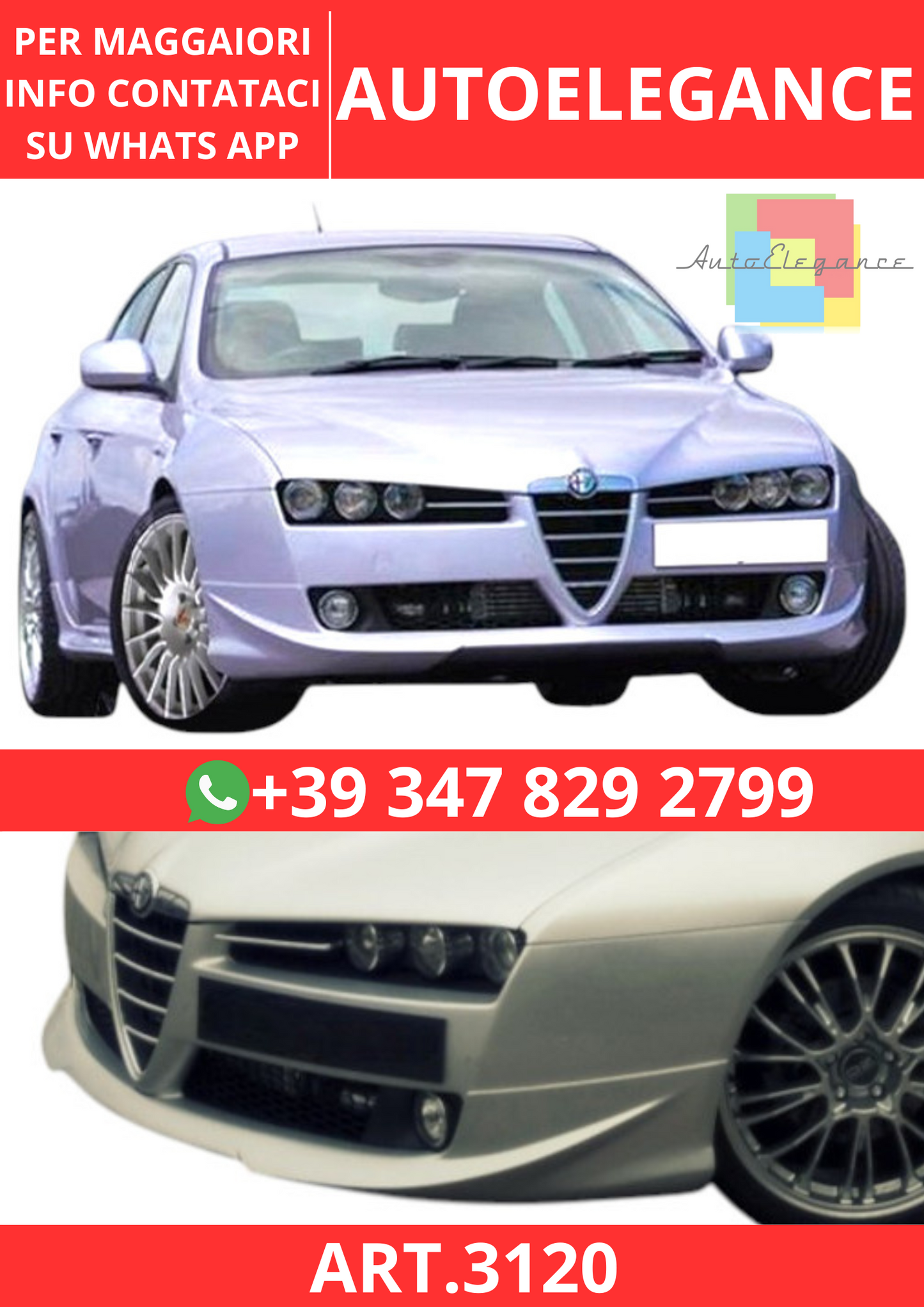 💫ART.3120 Splitter Alfa Romeo 159💫