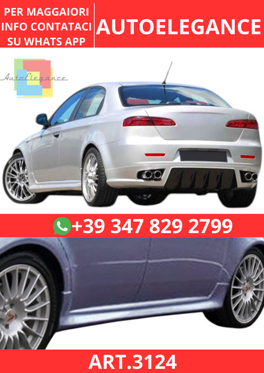 💫ART.3124 Minigonne Alfa Romeo 159 VETRORESINA💫