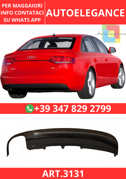 💫ART.3131 Diffusore Audi A4 B8 09-12 Carbonio💫