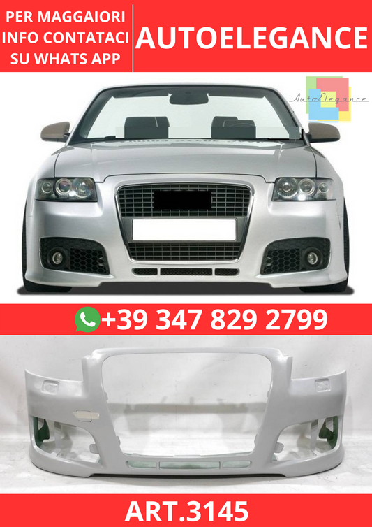 💫ART.3145 Paraurti Anteriore Audi A4 B6 Cabrio 01-05💫