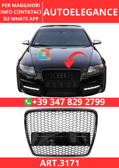 💫ART.3171 Griglia Audi A6 '04-08 C6 Nero💫