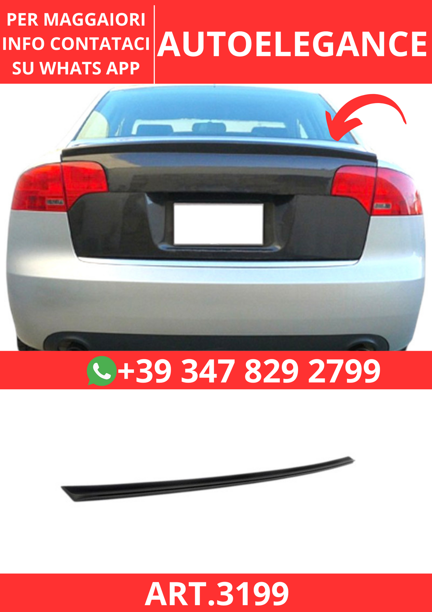 💫ART.3199 Spoiler Audi A4 B7 05-08 💫