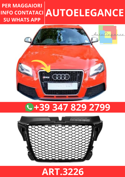 💫ART.3226 Griglia Audi A3 3 Porte / Sportback 09-12 Look RS3💫