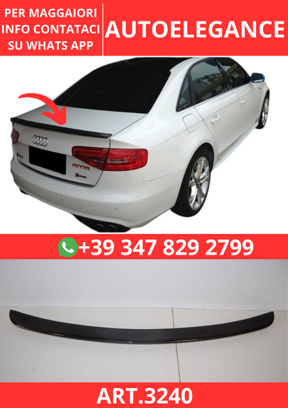 💫ART.3240 Spoiler Carbonio Audi A4 B8 09-12💫