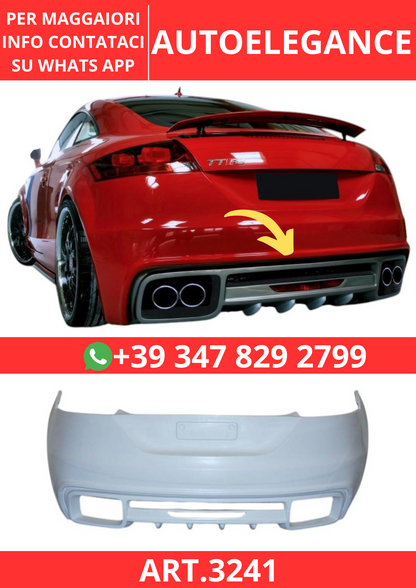ART.3241 TCA0191 Paraurti Posteriore Audi TT 06-14 8J Look RS