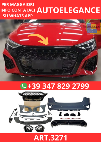 💫ART.3271 Bodykit Audi A3 Hatchback 2019-2024 Look RS3💫