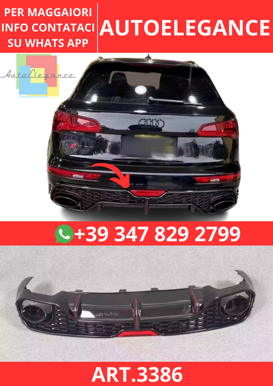 💫ART.3386 Diffusore adatto per Audi Q5 RSQ5-R 2018-2023💫