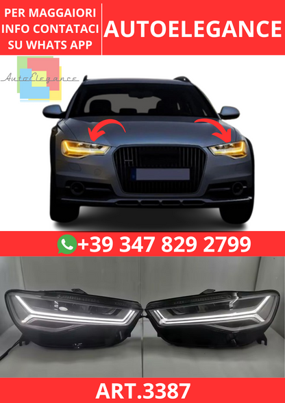 💫ART.3387 Fari Xenon LED Audi A6 S6 C7 2012-2018💫