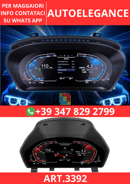 💫ART.3392 Pannello cruscotto LCD automatico BMW Serie 3/4 F30 31 32 33 36 ++💫