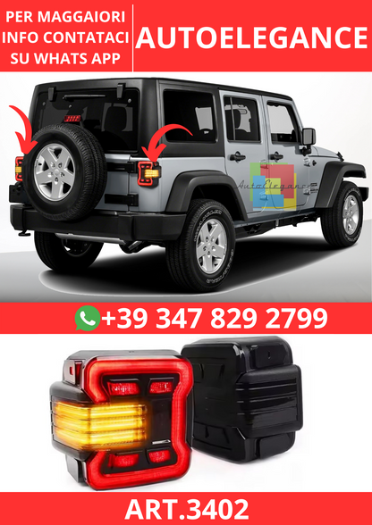 💫ART.3402 Fanali posteriori Z-TOYO LED per Jeep Wrangler JK 2007-2017💫