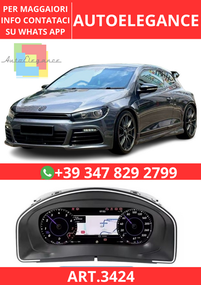 💫ART.3424 Cockpit virtuale digitale LCD per VW Scirocco 2004-2016💫