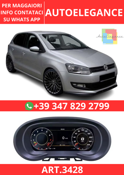 💫ART.3428 Cockpit virtuale digitale Vento per VW Polo 6R 08-16💫