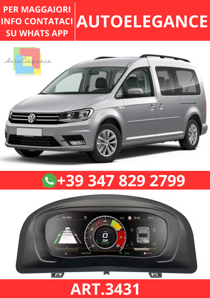 💫ART.3431 Cockpit virtuale digitale LCD per VW Caddy 2003-2020💫