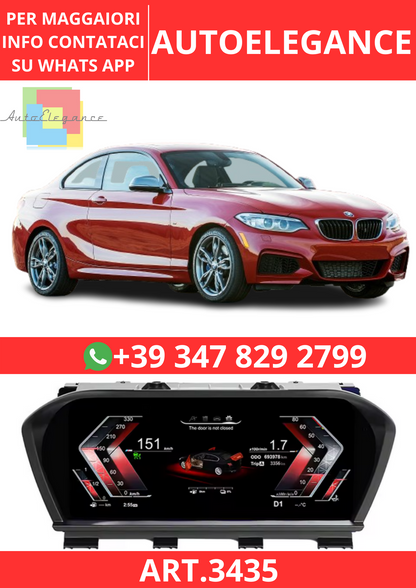 💫ART.3435 Cockpit virtuale digitale LCD BMW 1/2 Series F20 F52 F48 F49 13-20💫