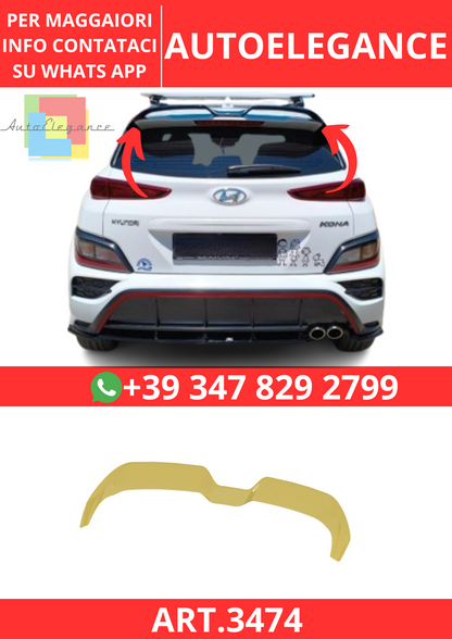 💫ART.3474 Spoiler Hyundai Kona N-Line Mk1 Facelift 2020-2023💫