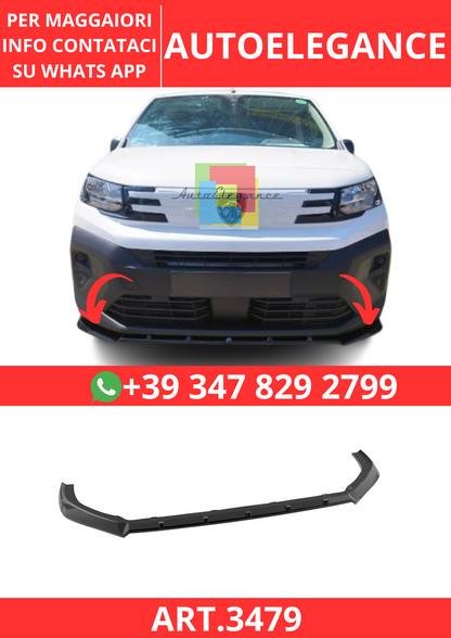 💫ART.3479 Splitter Citroen Berlingo L2 Mk3 Facelift / Peugeot Partner L2 Mk3💫