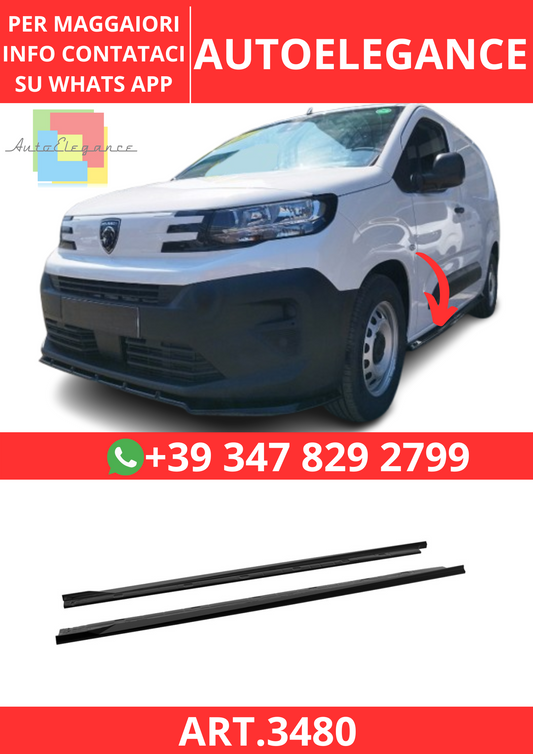 💫ART.3480 Sotto Minigonne Citroen Berlingo / Peugeot Partner L2 Mk3 Facelift💫