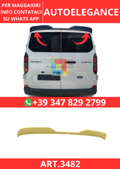 💫ART.3482 Spoiler Tetto per Ford Transit Custom Mk2 / Volkswagen T7 2023/2024💫