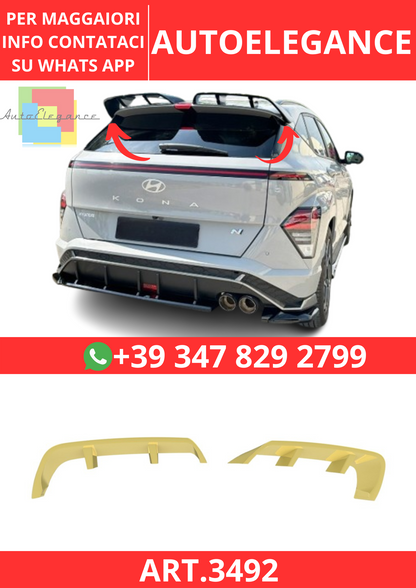 💫ART.3492 Spoiler Tetto Hyundai Kona N-Line Mk2 2023+💫