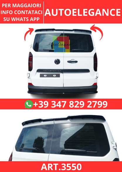 💫ART.3550 V.1 Spoiler Tetto per Ford Transit Custom Mk2 / Volkswagen T7 2023+💫