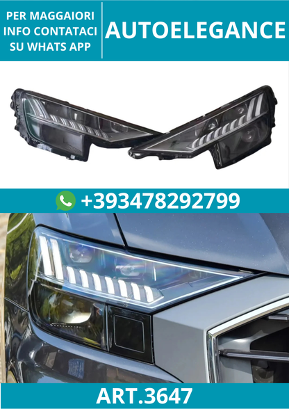 💥ART.3647 GRUPPO FARO A MATRICE DINAMICA AD ACQUA OLED PER AUDI 2019-2023 Q8💥