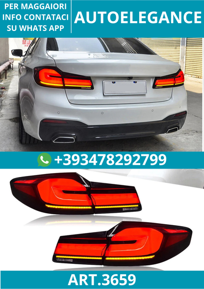 💥ART.3659 LUCI POSTERIORI LED PER BMW G30 M5 F90 2017-2022 DRL PLUG & PLAY💥