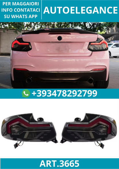 💥ART.3665 FANALI POSTERIORI LED AKD PER BMW SERIE 2 F22 F23 F45 F46 F44 F87💥