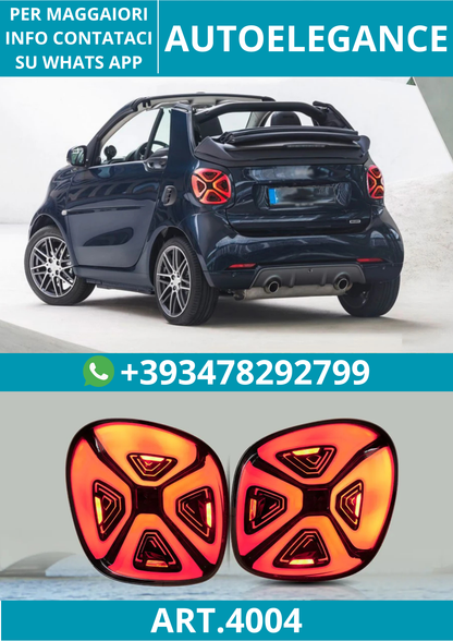 💥ART.4004 FANALI POSTERIORI LED SMART 453 FORTWO/FORFOUR 2014-2019💥