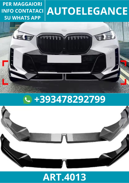 💥ART.4013 SPOILER ANTERIORE BMW X5 G05 X6 G06 2023-2024 M SPORT LCI BODY KIT💥