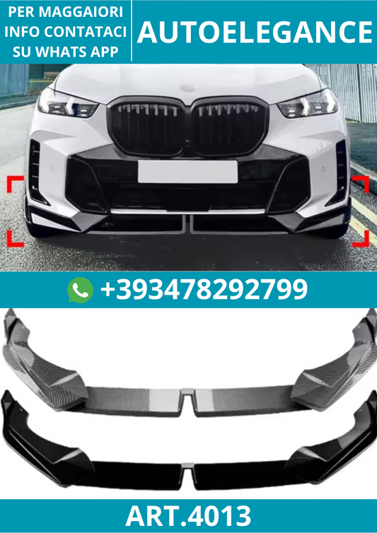 💥ART.4013 SPOILER ANTERIORE BMW X5 G05 X6 G06 2023-2024 M SPORT LCI BODY KIT💥