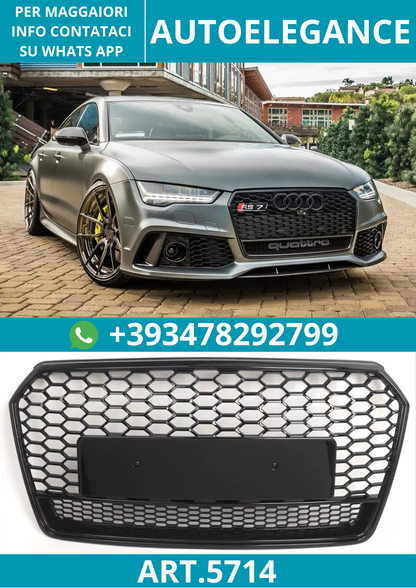 🔥ART.5714 GRIGLIA ANTERIORE RS A NIDO D’APE PER AUDI A7 / S7 2016–2018🔥