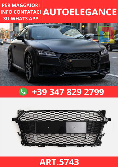 🔥ART.5743 GRIGLIA ANTERIORE RS A NIDO D’APE PER AUDI TT / TTS 2015–2020🔥