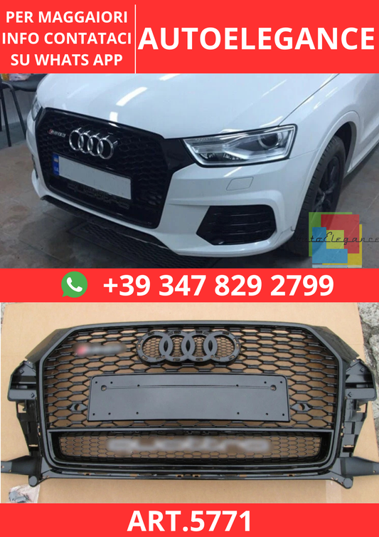🔥ART.5771 GRIGLIA ANTERIORE A NIDO D’APE RSQ3 PER AUDI Q3 8U 2014–2018🔥
