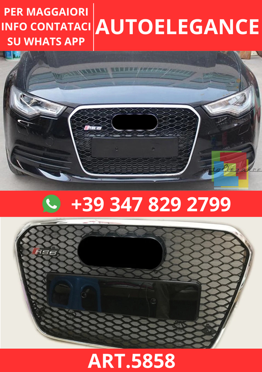 🔥ART.5858 GRIGLIA ANTERIORE PER AUDI A6 C7 / S6 S-LINE 2012–2015🔥