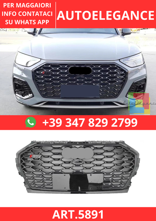 🔥ART.5891 GRIGLIA ANTERIORE E GRIGLIE FENDINEBBIA PER AUDI Q5 FY/SQ5 21–24🔥