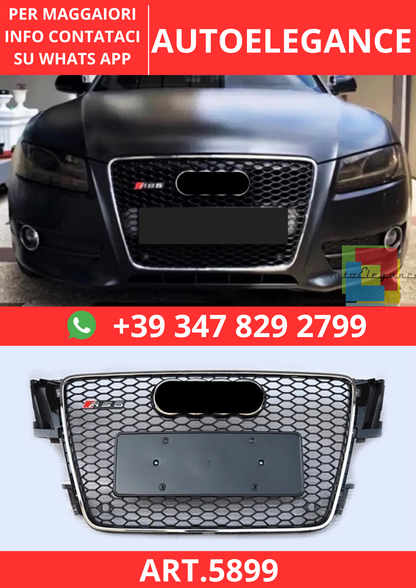🔥ART.5899 GRIGLIA ANTERIORE PER AUDI A5 B8 / S5 S-LINE 2007–2011🔥