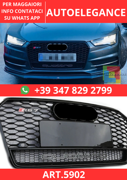 🔥ART.5902 GRIGLIA ANTERIORE RS PER AUDI A7 C7.5 / S7 2015–2018🔥