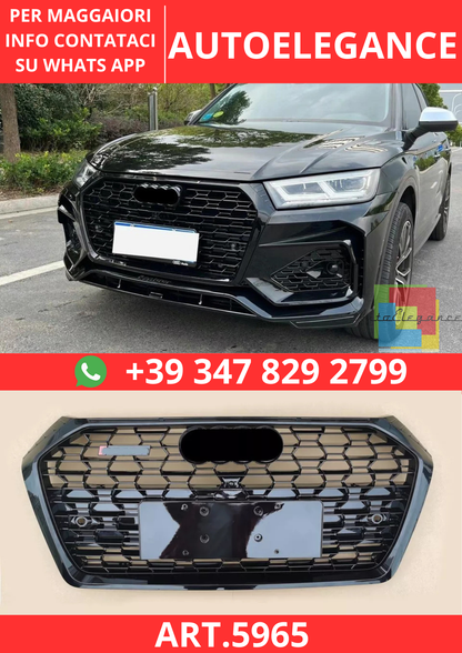 🔥ART.5965 GRIGLIA ANTERIORE NERO LUCIDO PER AUDI Q5 FY / SQ5 2016–2019🔥